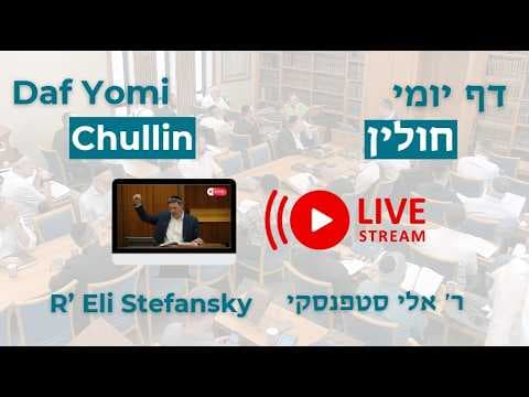 מרכז דף יומי - חולין דף עד. - ר' אלי סטפנסקי שליט"א (לא ערוך)